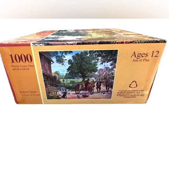 1000 Piece Jigsaw Puzzle PaperCity Puzzles Steve Crisp The Village Green New - Picture 5 of 9
